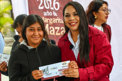 Claudia Sheinbaum y Tonantzin Fern&aacute;ndez trabajan en sinergia por la educaci&oacute;n de las y los ni&ntilde;os cholultecas