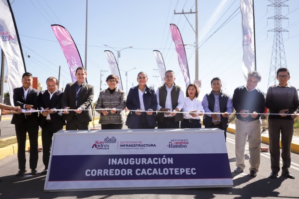 Impulsa Lupita Cuautle la movilidad con la inauguración de la Radial Cacalotepec