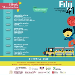 En Patio del Sol, Cultura realizará actividades de la Feria Internacional del Libro Infantil y Juvenil