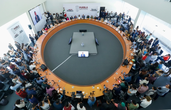 En Puebla existe respeto y libertad expresión con los medios de comunicación: Armenta