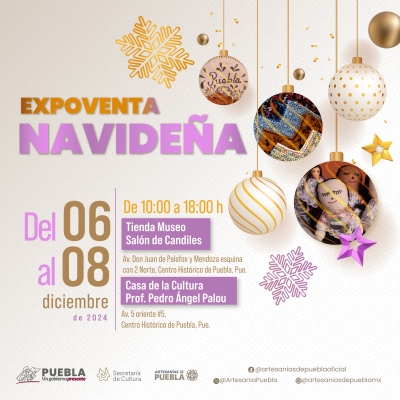 Alista gobierno estatal expoventa artesanal de productos navideños