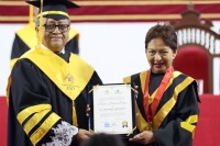 Rectora María Lilia Cedillo Ramírez recibe Doctorado Honoris Causa por parte de la Universidad Nacional de Trujillo