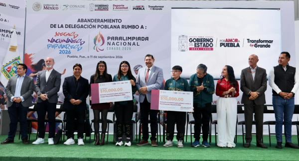 ABANDERA GOBIERNO ESTATAL DELEGACIONES PARA CONQUISTAR PODIOS EN PARALIMPIADA Y JUEGOS POPULARES