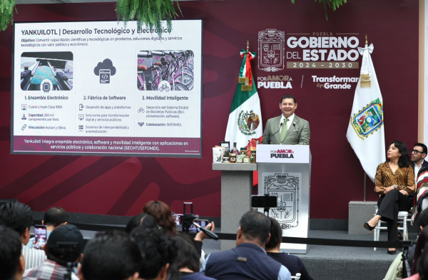 GOBIERNO FEDERAL Y ESTATAL CONSOLIDAN EN PUEBLA POLO DE SOBERAN&Iacute;A TECNOL&Oacute;GICA
