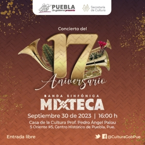 Con concierto, Banda Sinfónica Mixteca festejará 17 aniversario: Cultura