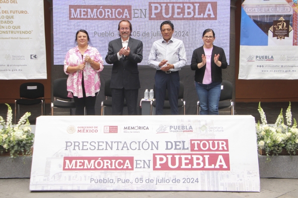 Recorre “Tour Memórica” Puebla; fue presentado en Casa de la Cultura