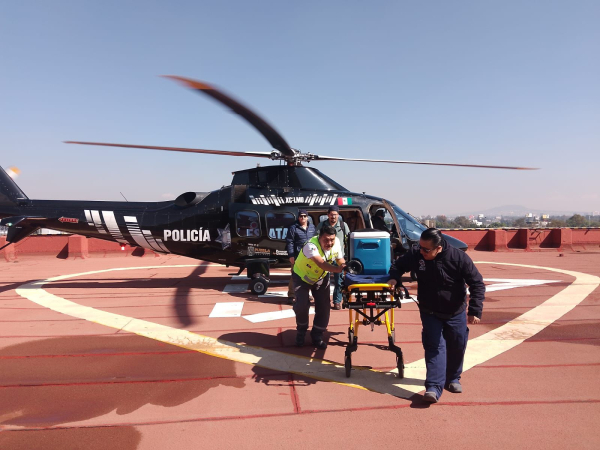 Con helic&oacute;pteros al servicio de la salud, Puebla garantiza atenci&oacute;n oportuna con 31 traslados