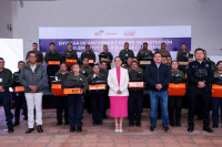 Dignifica Lupita Cuautle a la Guardia Ciudadana de San Andr&eacute;s Cholula