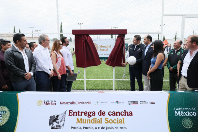 CONSOLIDAN GOBIERNO FEDERAL Y ESTATAL, ESPACIOS DEPORTIVOS COMO MOTOR DE BIENESTAR
