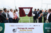 CONSOLIDAN GOBIERNO FEDERAL Y ESTATAL, ESPACIOS DEPORTIVOS COMO MOTOR DE BIENESTAR