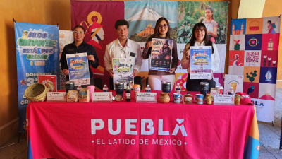 Potencia Gobierno del Estado turismo en Libres con Festival de Papalotes