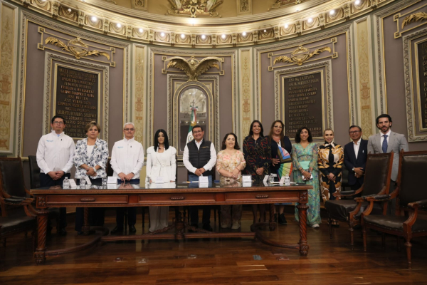 Signan Congreso del Estado y la CDH Puebla Convenio de Colaboraci&oacute;n