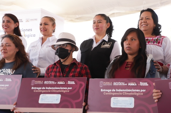 Gobierno de Puebla rescata economía de productores ante heladas atípicas en Chiautzingo