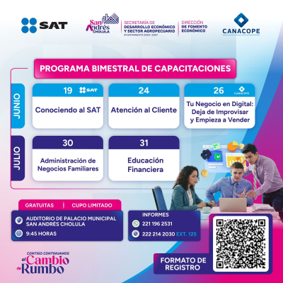 Capacitar&aacute; Gobierno de San Andr&eacute;s Cholula a emprendedores y empresas locales para el crecimiento de sus negocios