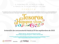 Amplía Cultura plazo de recepción de propuestas para “Tesoros Humanos Vivos”