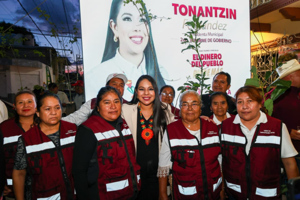 Tonantzin Fern&aacute;ndez lleva su Segundo Informe de Gobierno a Tepontla y Acuexcomac