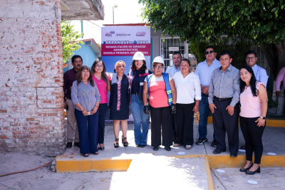 Contin&uacute;a Lupita Cuautle fortaleciendo la infraestructura educativa en San Andr&eacute;s Cholula