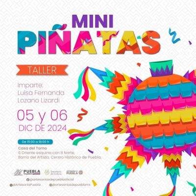 En Casa del Torno, Cultura impartirá taller de mini piñatas navideñas