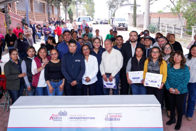 Mejora Lupita Cuautle espacios p&uacute;blicos con entrega de obra en San Francisco Acatepec