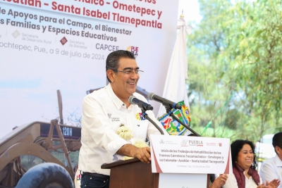 DESTINA GOBIERNO DE SERGIO SALOMÓN MÁS DE 27 MDP PARA OBRA CARRETERA EN TOCHTEPEC