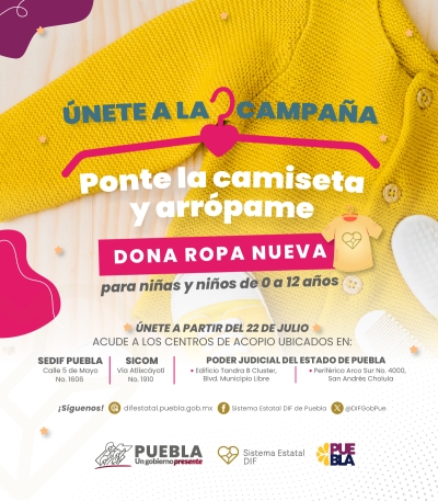 Anuncia SEDIF campaña de donación de ropa para niñas y niños de casas de Asistencia