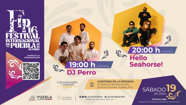 En Auditorio de la Reforma, Cultura presentará concierto de “Hello Seahorse!”