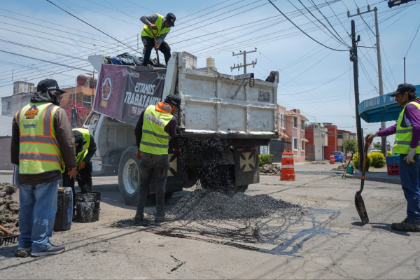 Gobierno de la Ciudad fortalece infraestructura vial con campa&ntilde;a de bacheo en San Jos&eacute; Mayorazgo