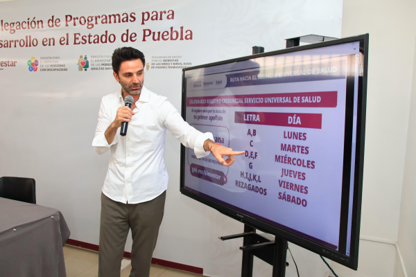 M&aacute;s de 737 mil poblanos podr&aacute;n acceder a la credencializaci&oacute;n del Servicio Universal de Salud: Rodrigo Abdala Dartigues