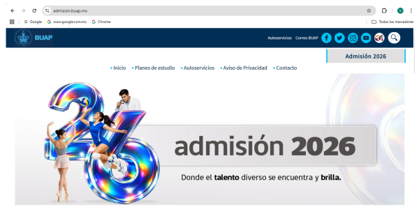 Publica BUAP convocatoria de Admisi&oacute;n 2026