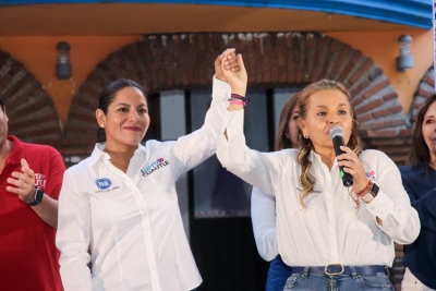 LUPITA CUAUTLE CIERRA CAMPAÑA EN LA COLONIA CONCEPCIÓN GUADALUPE