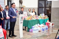 PRI PUEBLA RECIBE AYUDA PARA GUERRERO EN SU CENTRO DE ACOPIO