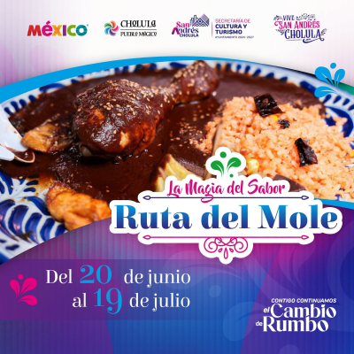 Impulsa San Andr&eacute;s Cholula su riqueza gastron&oacute;mica con la Ruta del Mole 2026