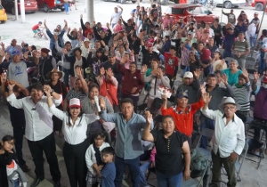 Campesinos de San Pedro Cholula confían y apoyan a Tonantzin Fernández