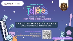 Abre gobierno estatal inscripciones a talleres de artes para niñas, niños y jóvenes