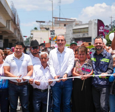 Con el Tren Capitalino de Pavimentaci&oacute;n, Pepe Chedraui rehabilita las laterales del bulevar Xonacatepec