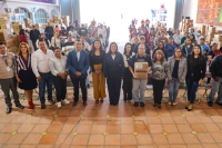 Entrega Lupita Cuautle desayunos escolares a escuelas primarias