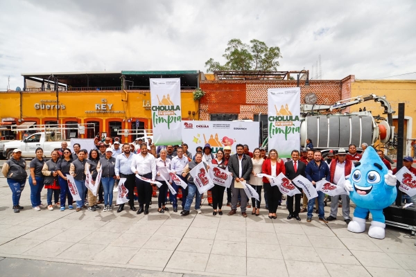 Tonantzin Fernández fortalece acciones de limpieza con el programa “Cholula Te Quiero Limpia”