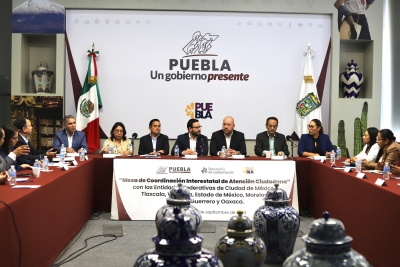 Fortalece gobierno de Puebla atención ciudadana con  estados colindantes