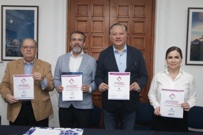 Fernando Morales firma  acuerdo por una Puebla con desarrollo inclusivo en COPARMEX