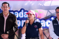 Realiza Lupita Cuautle jornada de reforestaci&oacute;n en telesecundaria de la inspector&iacute;a Emiliano Zapata