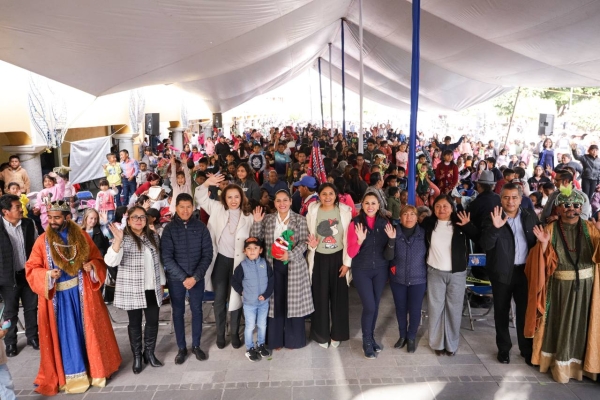 Viven la magia de los Reyes Magos niñas y niños de San Andrés Cholula