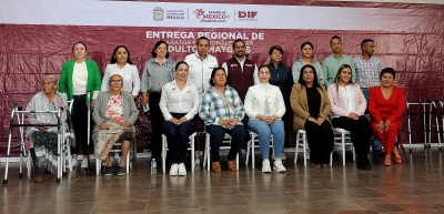 Convierte DIFEM El Poder de Servir en política de inclusión; entrega más de 600 Ayudas Funcionales para Adultos Mayores en el sur de la entidad