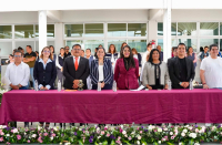 Tras firma de convenio, entrega Tonantzin Fern&aacute;ndez becas UDLAP a j&oacute;venes cholultecas