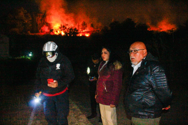 El Gobierno Municipal de San Pedro Cholula informa a la ciudadan&iacute;a que el incendio ha sido abatido en un 95 %