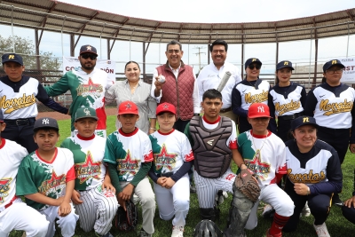 CON ENTREGA DE CAMPO DE BÉISBOL, GOBIERNO DE SERGIO SALOMÓN IMPULSA LA RECREACIÓN CIUDADANA