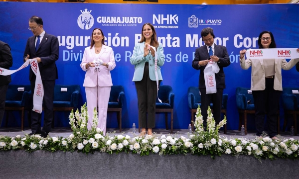 Inaugura Gobernadora planta Motor Core de NHK Spring México en Irapuato