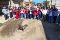 Tonantzin Fern&aacute;ndez cumple con las familias de Tepalcatepec y Manantiales con nuevas obras