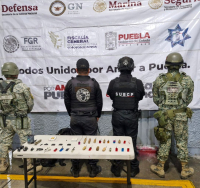 SSP y DEFENSA realizan operativo de revisi&oacute;n en el penal de Cholula