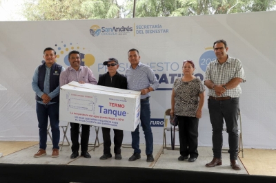 REALIZA MUNDO TLATEHUI TERCERA ENTREGA DE CALENTADORES SOLARES DEL PROGRAMA PRESUPUESTO PARTICIPATIVO