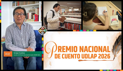 La escritura frente a la inteligencia artificial: Enrique Escalona invita a j&oacute;venes a participar en el Premio Nacional de Cuento UDLAP